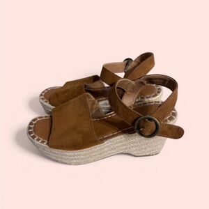 Brown Wedge Sandals